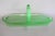 Early 20th Century Green Uranium Depression Glass Oblong Celery Tray Serving Dish With Handle For Sale - Image 9 of 16