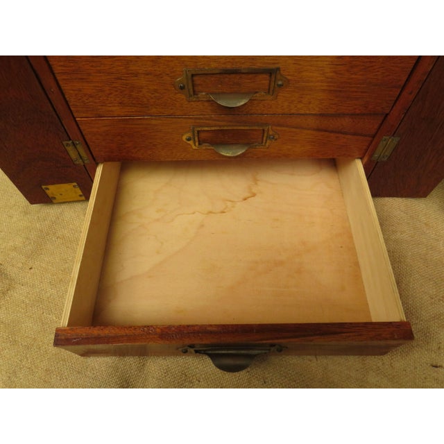 Brown Antique Chest in Pine, 1890s For Sale - Image 8 of 18