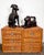 Folk Art Vintage Large Carved Wood Cat Statue For Sale - Image 3 of 10