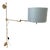 Large Mid-Century Modern Adjustable Sconce in Bronze and Brass, 1960s For Sale