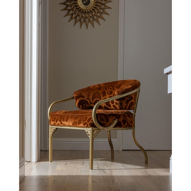 1950s "Cymbal" series accent lounge armchair designed by John Van Koert for the Troy Sunshade Company. This piece combines...