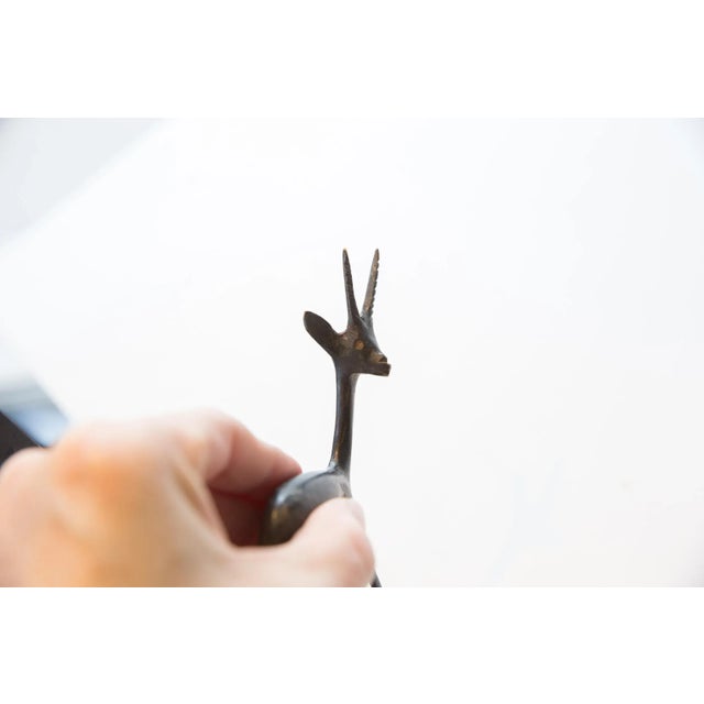 :: Vintage right facing African gazelle. As this item is in vintage condition, it may show signs of age and use. Date made...