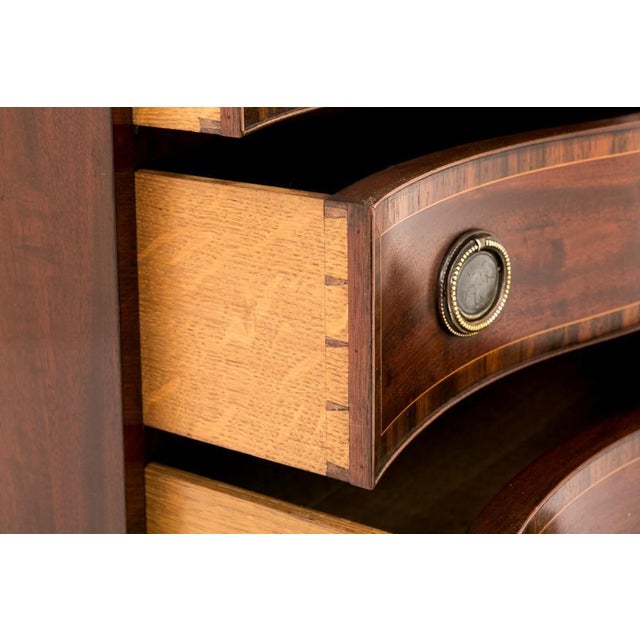 Wood Mahogany Hepplewhite Chest of Drawers, 1890s For Sale - Image 7 of 11