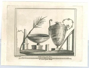 Nicolò Vanni, Ancient Roman Drawings, Original Etching, 18th Century