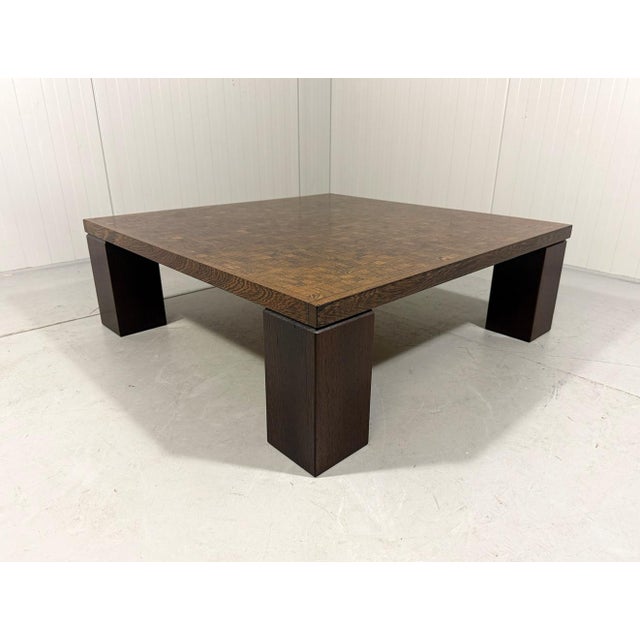 Wenge End-Grain Mosaic Coffee Table by Rolf Middelboe & Gorm Lindum for Tranekær Furniture, Denmark, 1970s For Sale - Image 4 of 17