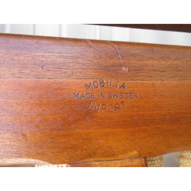 Mid 20th Century 2 Seater Teak Scandinavian Modern Wooden Sofa, Made in Sweden For Sale - Image 10 of 10