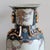 Satsuma Vintage Royal Satsuma-Style Porcelain Vase – Hand-Painted Geishas & Gilded Handles For Sale - Image 4 of 18