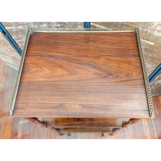 19th Century English Regency Rosewood Etagere Shelf With Gallery For Sale - Image 10 of 18