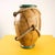 Vintage Glazed Terracotta Vase with Strings from Zaccagnini For Sale - Image 5 of 6