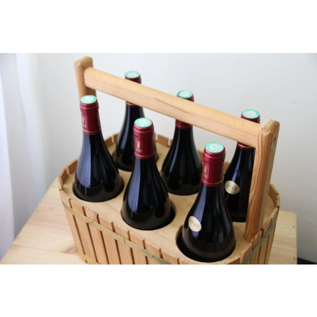 Wooden Wine bottle holder Wine gift Handmade furniture French wooden decor Father's day gift Wine rack Wine furniture...