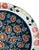 Maxey Floral Metal Serving Tray, 16-Inch Round, Folk Art Style Vintage MCM Boho For Sale In Dallas - Image 6 of 8