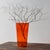 Vintage Large-Scale Orange Blown Glass Vessel, Circa 1970s. This large scale vibrant orange blown glass vessel was likely...
