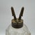 Farmhouse 1850s Gothic Arch Pressed-Glass Oil Lamps, Attributed to Boston & Sandwich, - Pair For Sale - Image 3 of 18