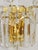 Mid-Century Gilt Brass and Crystal Icicle Glass Scone attributed to J. T. Kalmar for Kalmar, 1970s For Sale - Image 16 of 18