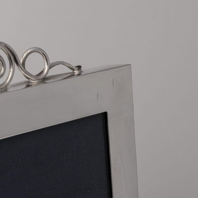 Silver Vintage American Silver Photo Frame by Bigelow for Kennard & Co, 1920 For Sale - Image 8 of 13