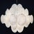 Vintage Italian Murano Chandelier with 36 White Disks, 1990s For Sale - Image 15 of 17