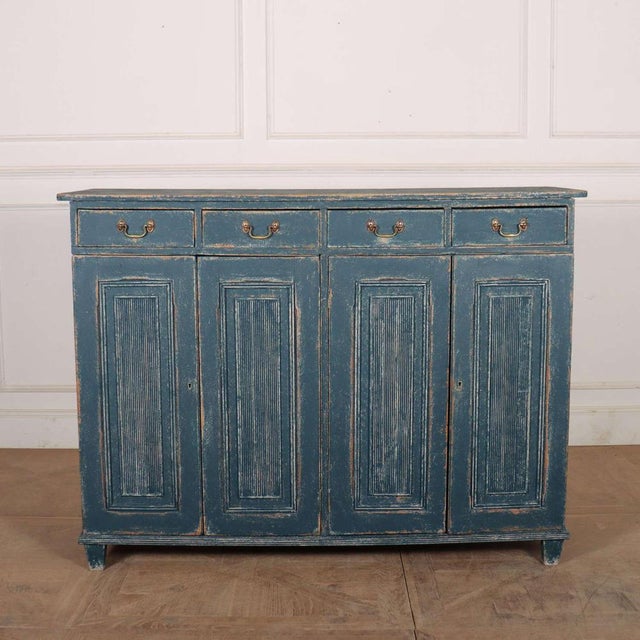 Swedish Painted Linen Cupboard For Sale - Image 12 of 12