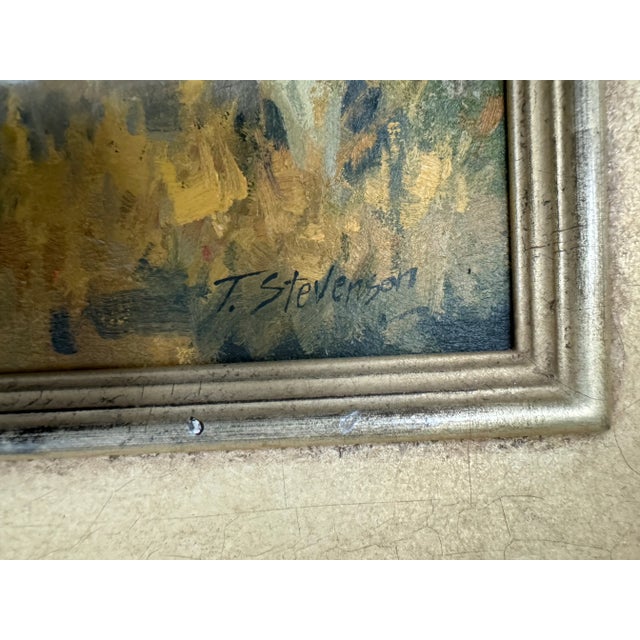 Original Oil Painting Grey Wolf — Signed Wildlife Art — Neutral Framed Cabin / Lodge Decor — Signed and Titled wildlife...