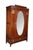 Neoclassical Antique Edwardian Neoclassical Mahogany Fruitwood Inlaid Wardrobe Armoire Mirror For Sale - Image 3 of 18