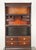 Wood Vintage Victorian Style Oak Barrister Bookcase With Leaded Glass For Sale - Image 7 of 15