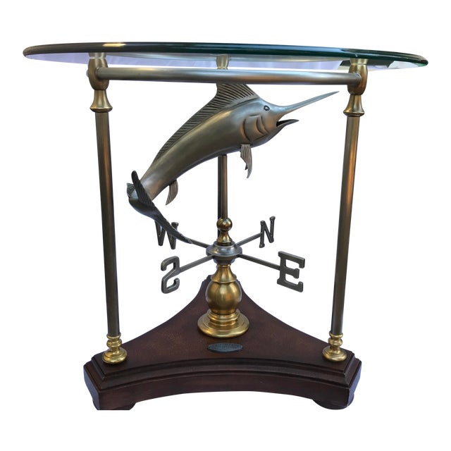 Thomasville Ernest Hemingway Collection Marlin Weathervane Accent Table