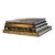 Decorative Books - Godiva Coffee Table Stack - 4 Black and Gold Books For Sale