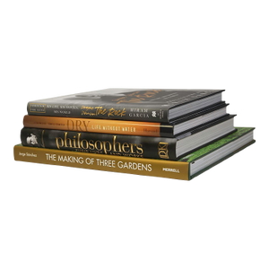 Decorative Books - Godiva Coffee Table Stack - 4 Black and Gold Books