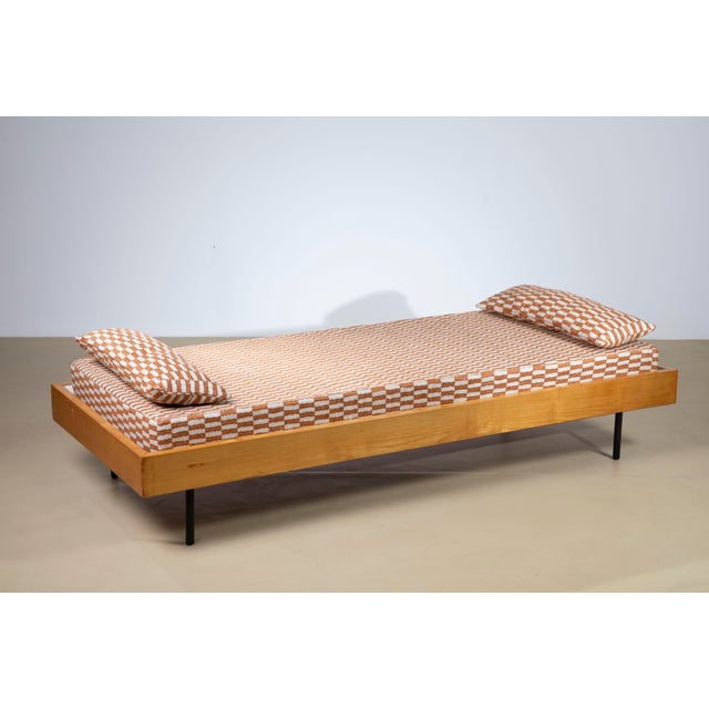 Mid-Century Modern Daybed in Beech and Metal, Italy, 1950s For Sale - Image 10 of 10