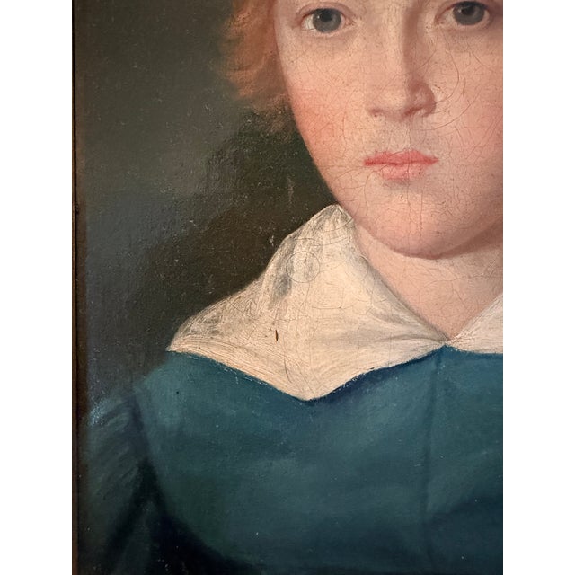 Late 19th Century Young Dutch Man in a Green Shirt Oil on Panel, 19th-Century Holland For Sale - Image 5 of 12