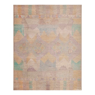 Nazmiyal Collection Handmade Wool Pile Casual Tribal Design Modern Area Rug For Sale