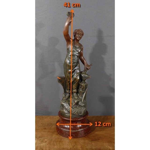 Le Travail Regula Figure, Early 20th Century For Sale - Image 12 of 13