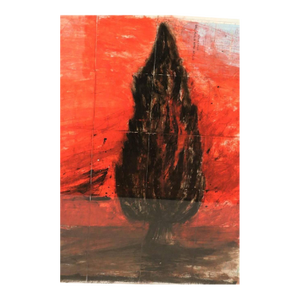 Ken Goldman, Tar Paint Map Etrog, Large Scale Contemporary Judaica Photograph