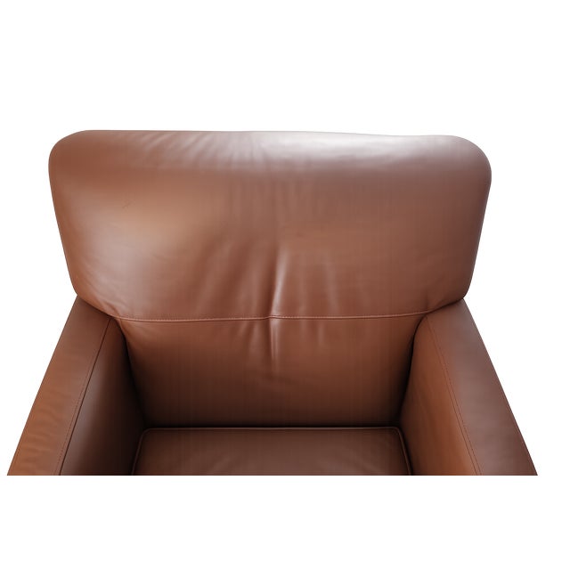 Mid 20th Century Mid 20th Century Bradington & Young Brown Leather Chair For Sale - Image 5 of 10