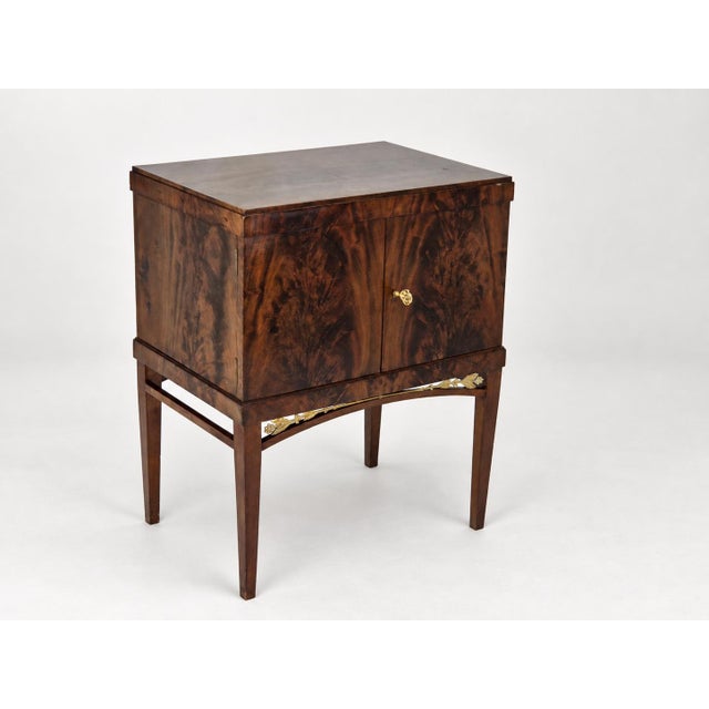 Swedish Grace Cabinet in Flamed Mahogany For Sale - Image 16 of 16
