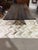 Contemporary Live Edge Top and Chrome Base Dining Table For Sale - Image 3 of 7