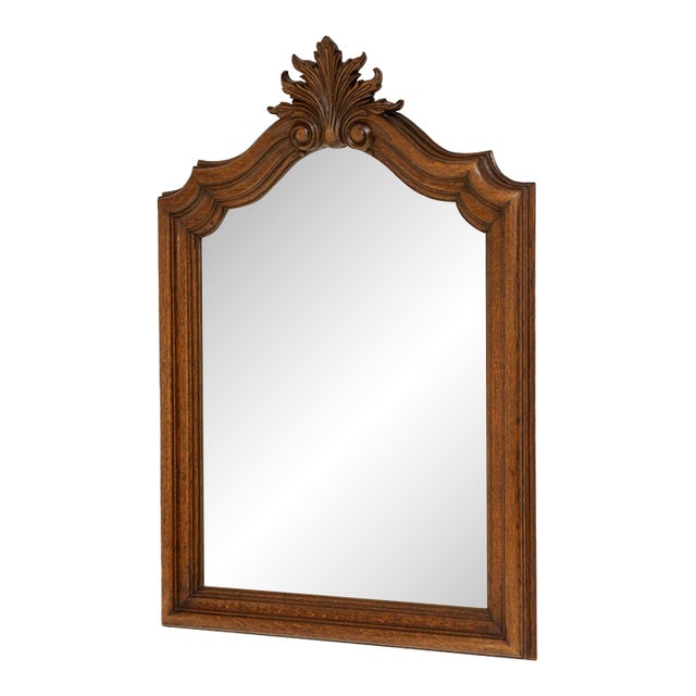 19th Century France Tan Wood Mirror For Sale