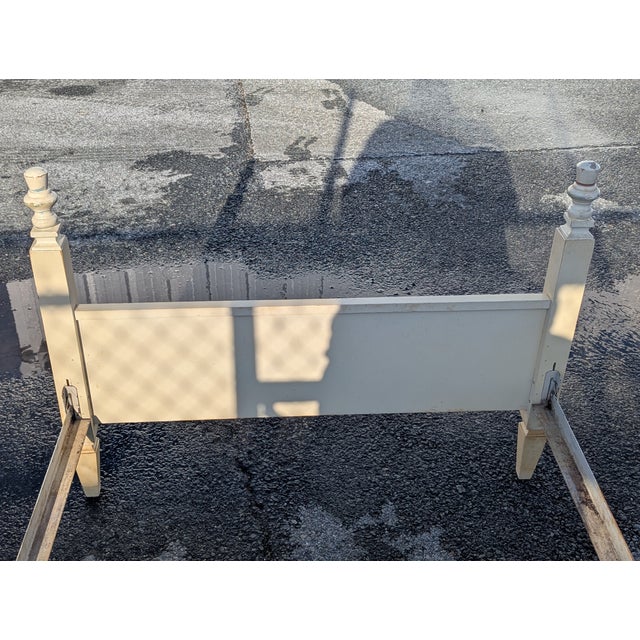 Mid 20th Century Mid 20th Century French Provincial Style Twin Size Poster Bed Frame For Sale - Image 5 of 9