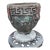 Antique Greek Key Cast Concrete Garden Planter/Jardiniere With Grape Clusters For Sale
