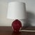 Vintage Cherry Red Murano Glass Table Lamp For Sale - Image 4 of 9