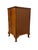 1970s 1970s French Style Bedside Cabinet or Nightstand With Figured Door, Interior Shelf, and Cabriole Legs For Sale - Image 5 of 10