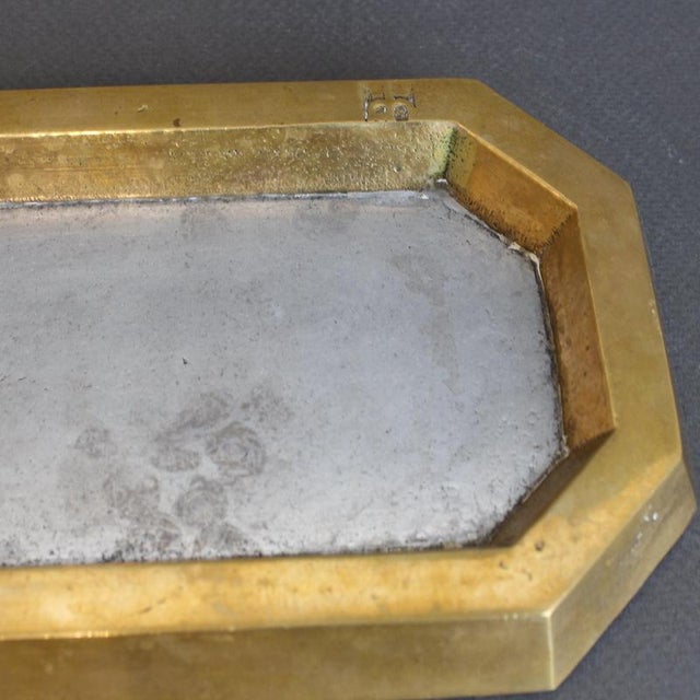Aluminium and Brass Vide-Poche by David Marshall 1980s For Sale - Image 9 of 15