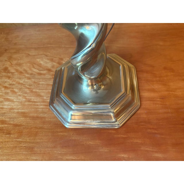 Late 20th Century Brass Barley Twist Table Lamp by Stiffel For Sale In Atlanta - Image 6 of 10