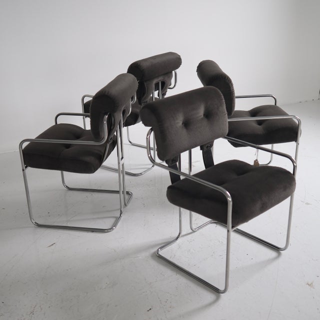 c. 1970s, fully restored in a long alpaca fabric. The frames are in great vintage condition too