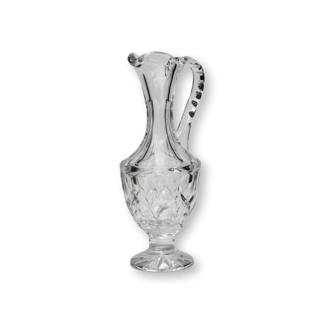 Tall French Cut Crystal Wine Carafe For Sale In Los Angeles - Image 6 of 8