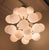 Glass 1990s Large Mid Century Modern Beige Glass Sputnik Chandelier For Sale - Image 7 of 12