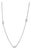 0.26ctw Diamond Station Necklace 14k White Gold 18" by the Yard For Sale