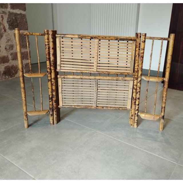 Folding Shelf in Bamboo and Wicker, 1800s For Sale - Image 17 of 18