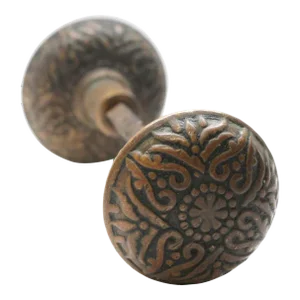Antique 4 Fold Bronze Mallory Wheeler Vernacular Door Knobs