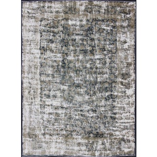 Early 20th Century Antique Persian Rug With Abstract Modern Design For Sale