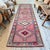 Contemporary 1960s Runner Rug Turkish Hand-Knotted Rug Pink Hallway Decor Kitchen Runner 3x10 Ft Approx For Sale - Image 3 of 14